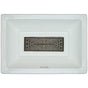 Linkasink - Labyrinth - Tiffany Grate, Satin One Side Polished On Other - Polished Stainless Steel