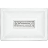 Linkasink - Labyrinth - Tiffany Grate, Satin One Side Polished On Other - Satin Stainless Steel