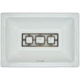 Linkasink - Mosaic Triptych - Tiffany Grate Antique Bronze - Antique Bronze