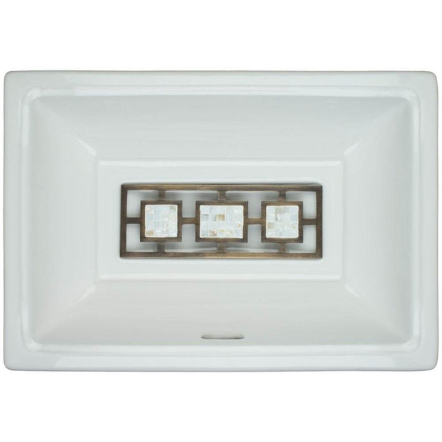 Linkasink - Mosaic Triptych - Tiffany Grate Antique Bronze - Antique Bronze