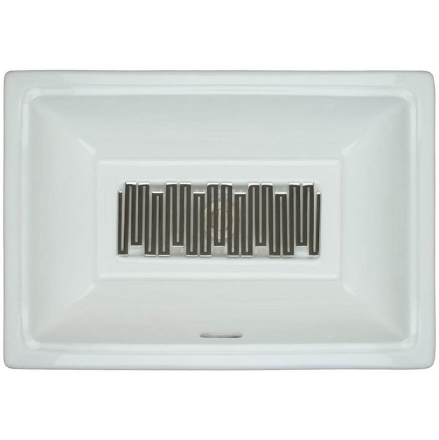 Linkasink - Wave - Tiffany Grate, Satin One Side Polished On Other - Satin Brass Coated
