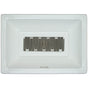 Linkasink - Wave - Tiffany Grate, Satin One Side Polished On Other - Satin Brass Coated