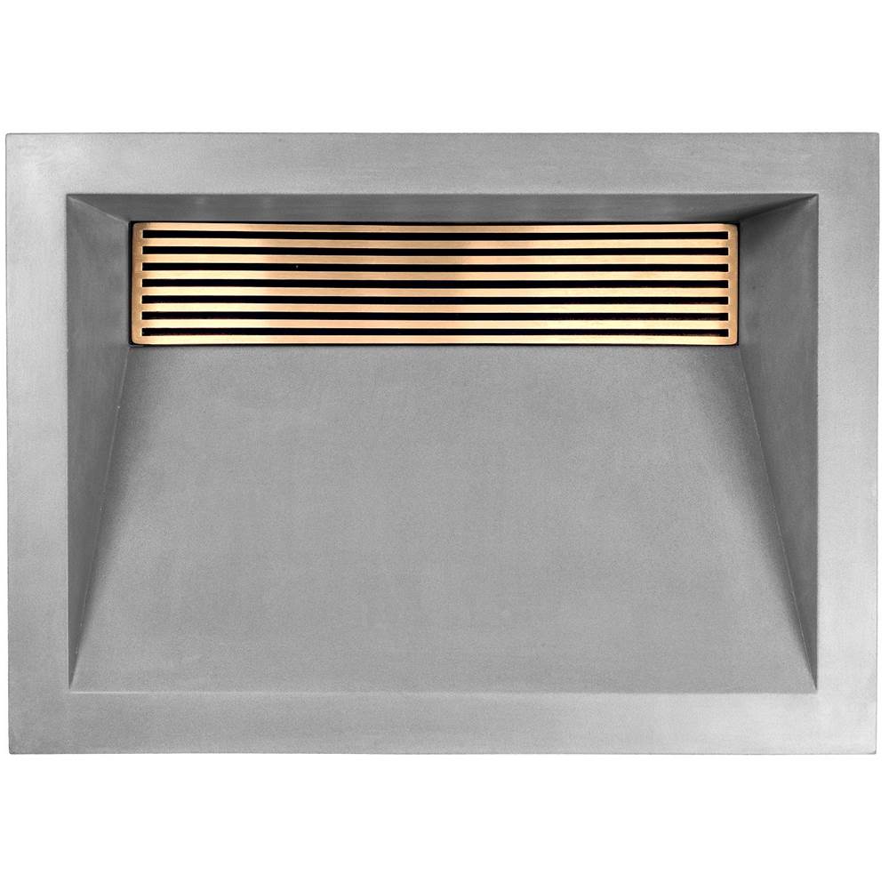 Linkasink - Square Bars - Decorative Grate for AC01 - Satin Unlacquered Brass