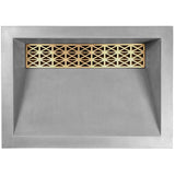 Linkasink - Spoke Bars - Decorative Grate for AC01 - Satin Unlacquered Brass