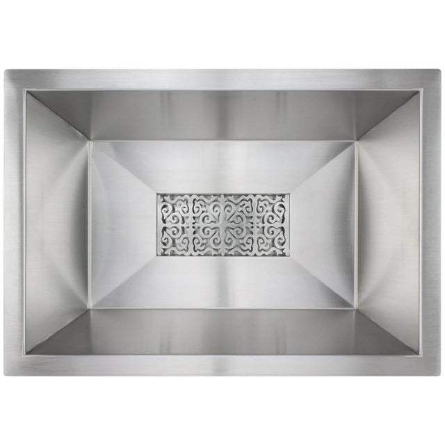 Linkasink - Medium Spoke Grate - Satin Unlacquered Brass
