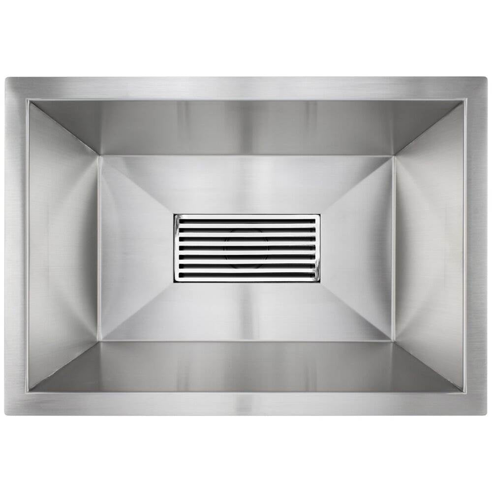 Linkasink - Medium Square Steel Bars Grate - Polished Stainless Steel