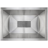 Linkasink - Medium Square Steel Bars Grate - Satin Stainless Steel