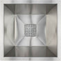 Linkasink - Small Hawaiian Quilt Grate - Satin Unlacquered Brass