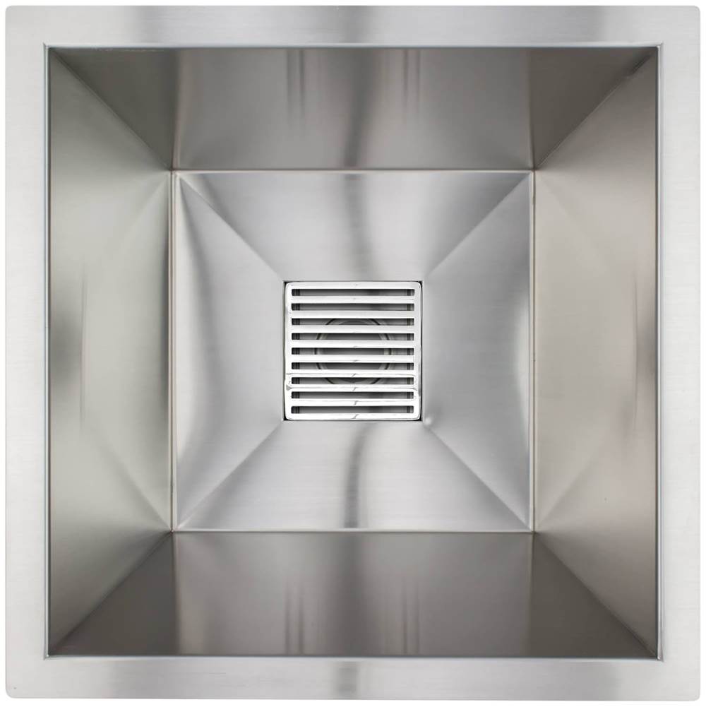 Linkasink - Small Square Steel Bars - Polished Stainless Steel