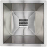 Linkasink - Small Square Steel Bars - Polished Stainless Steel