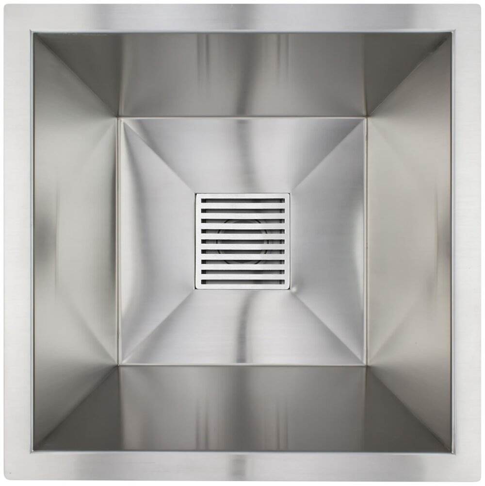 Linkasink - Small Square Steel Bars - Satin Stainless Steel