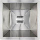 Linkasink - Small Square Steel Bars - Satin Stainless Steel