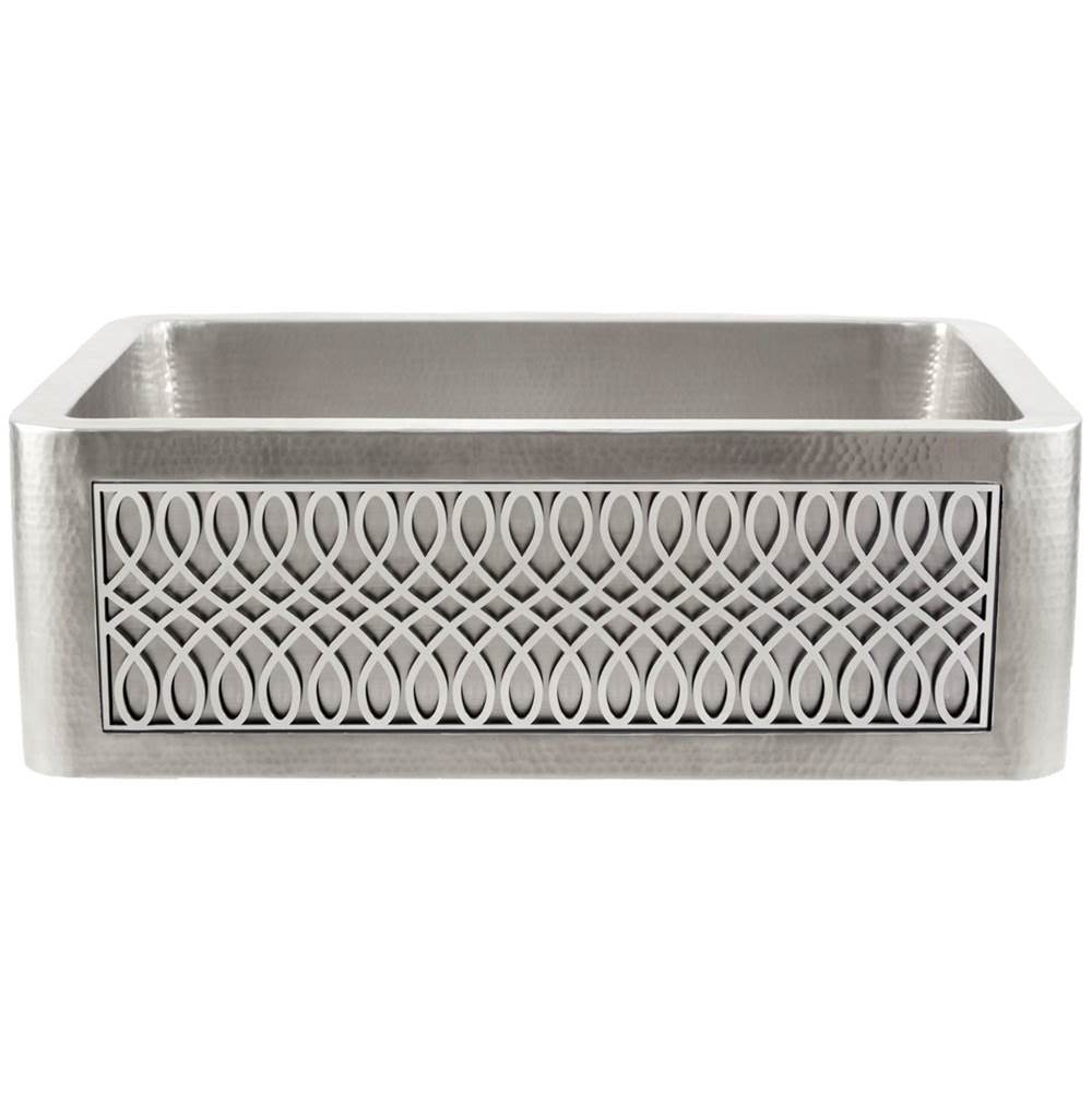 Linkasink - Panel - Lyre  - Satin Stainless Steel - Satin Stainless Steel