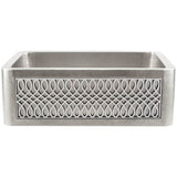 Linkasink - Panel - Lyre  - Satin Stainless Steel - Satin Stainless Steel