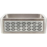 Linkasink - Panel - Spoke - Satin Stainless Steel - Satin Stainless Steel