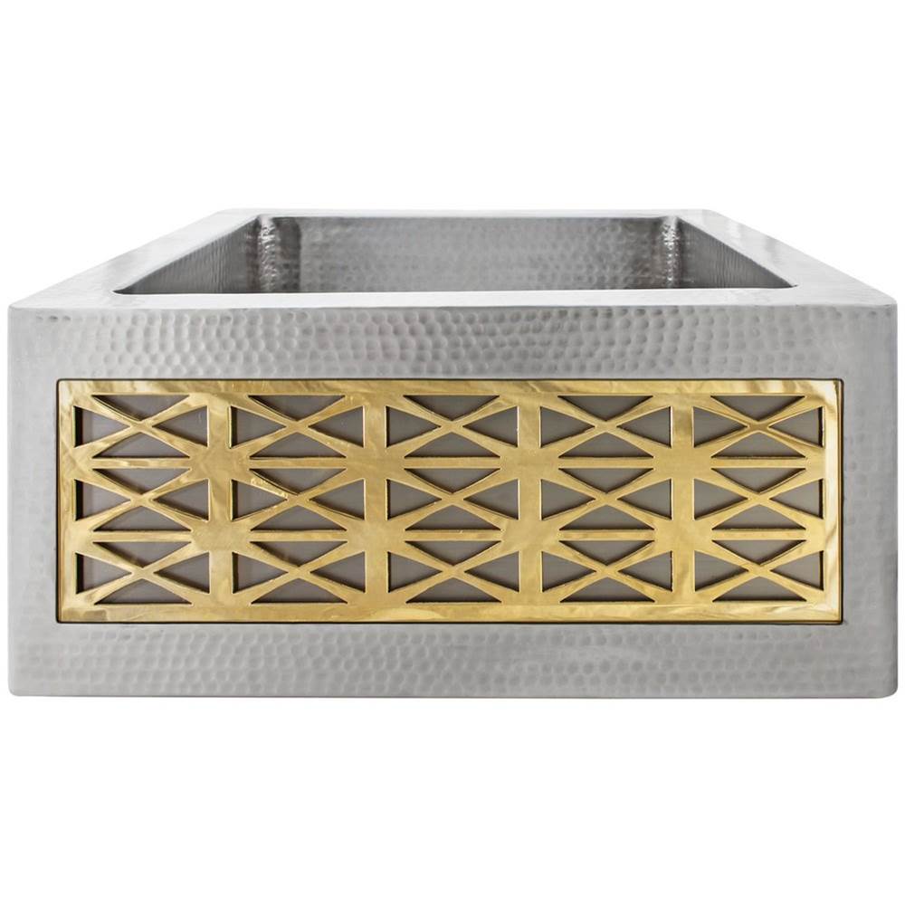 Linkasink - Panel  Small - Spoke - Polished Unlacquered Brass - Polished Unlacquered Brass