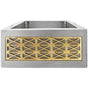 Linkasink - Panel  Small - Spoke - Polished Unlacquered Brass - Polished Unlacquered Brass