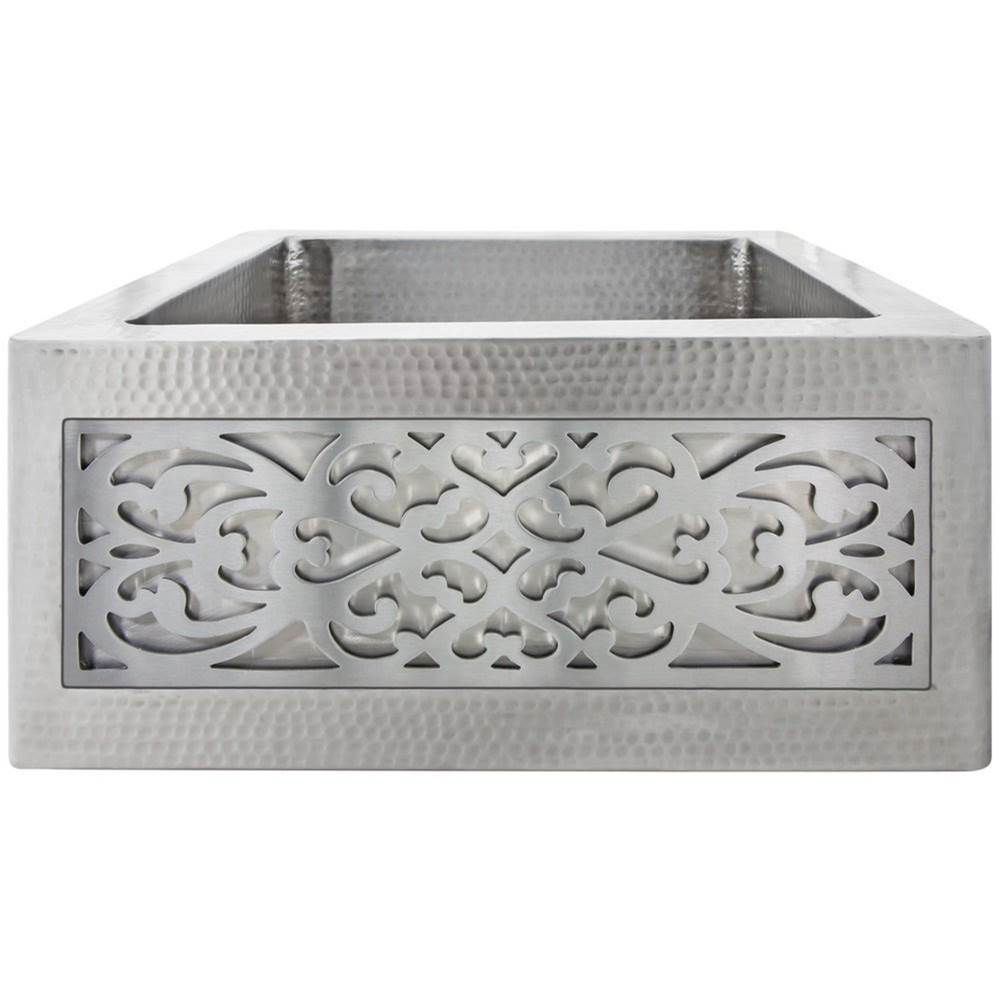 Linkasink - Panel  Small - Filigree - Satin Stainless Steel - Satin Stainless Steel