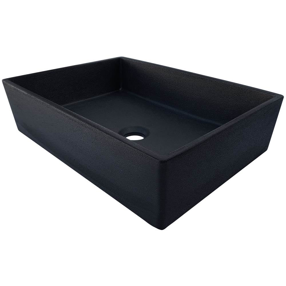 PHOEBE: Concrete Rectangle Vessel Sink
