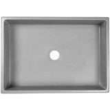 Linkasink - PHOEBE: Concrete Rectangle Vessel Sink - Gray Concrete