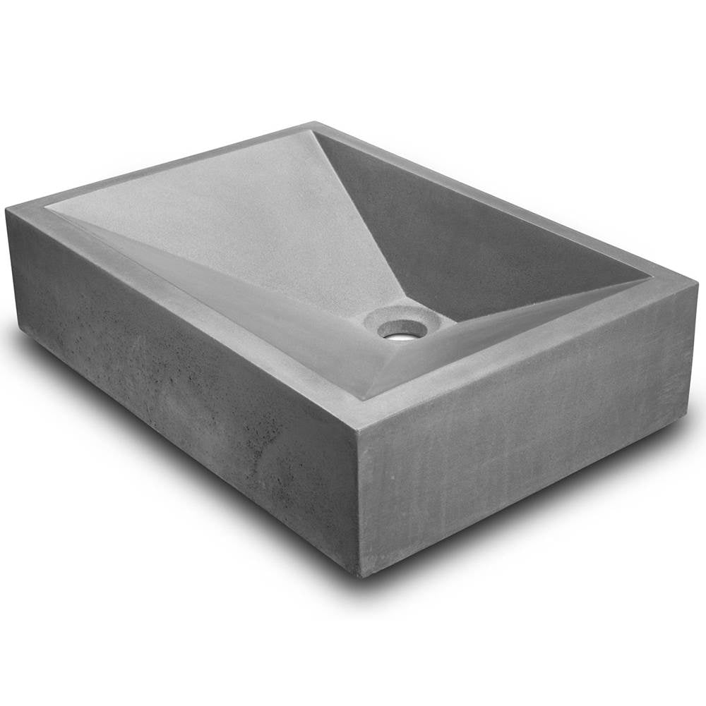 RIDER: Concrete Rectangle Sloped Sink