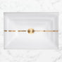 Linkasink - AG02 RIVER - White Glass with Brass accent