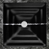Linkasink - AG02 RIVER - Black Glass with Gold accent