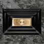 Linkasink - AG03 WINDOW - Black Glass with Brass accent