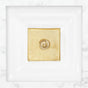 Linkasink - AG03 WINDOW - White Glass with Brass accent