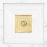 Linkasink - AG03 WINDOW - White  Glass with Gold accent