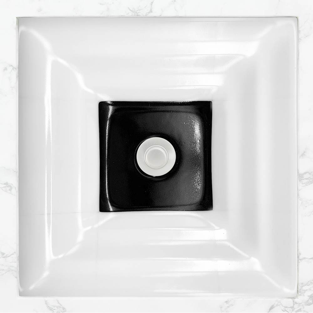 Linkasink - AG08 WINDOW - White Glass with Black Window