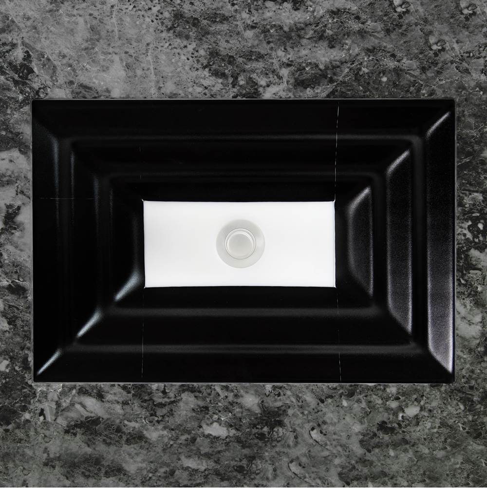 Linkasink - AG09 WINDOW - Black Glass with White Window