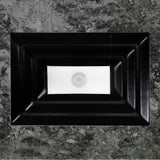 Linkasink - AG09 WINDOW - Black Glass with White Window