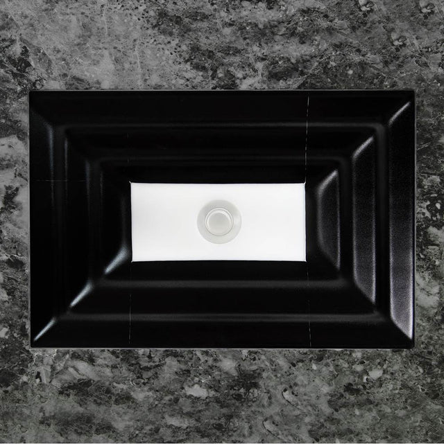 Linkasink - AG09 WINDOW - Black Glass with White Window
