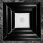 Linkasink - AG09 WINDOW - Black Glass with White Window