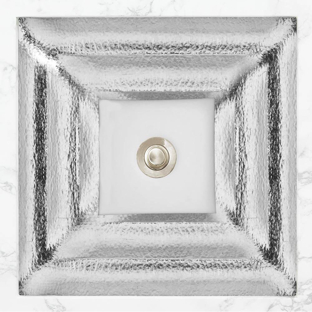 Linkasink - AG10 WINDOW - Glass, Silver Eglomise with White Window