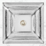 Linkasink - AG10 WINDOW - Glass, Silver Eglomise with White Window