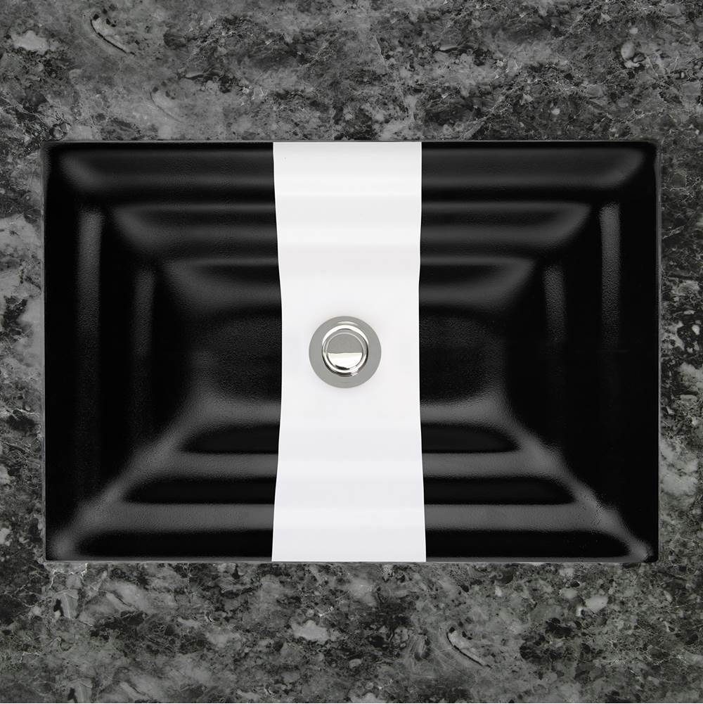 Linkasink - AG13 RIBBON - Black Glass with White accent