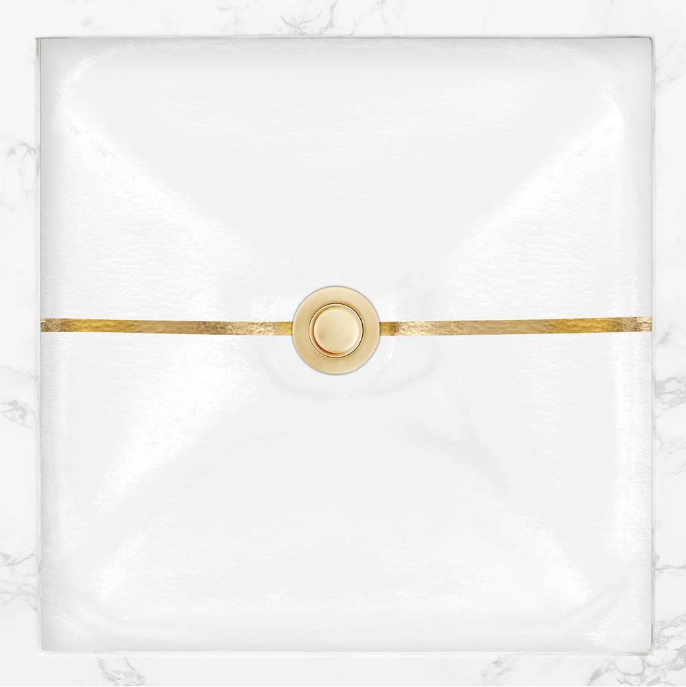 Linkasink - AG15 DUNE STRIPE - White With Gold Stripe