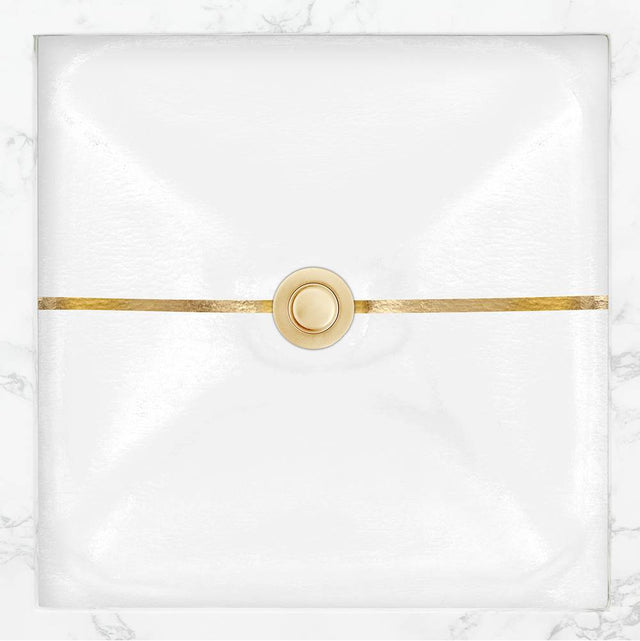 Linkasink - AG15 DUNE STRIPE - White With Gold Stripe