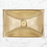 Linkasink - AG17 DUNE - Glass with Champagne Gold