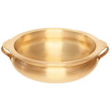 Linkasink - Bronze Bowl with Handles - Satin Unlacquered Brass