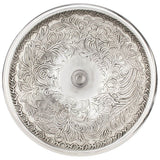 Linkasink - Large Round Botanical - Polished White Bronze