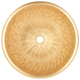 Linkasink - Large Round Wing - Satin Unlacquered Brass