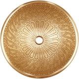 Linkasink - Large Round Wing - Vintage Brass