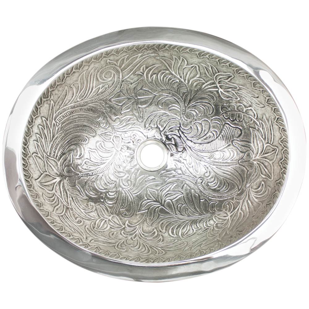Linkasink - Oval Botanical - Polished White Bronze