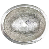 Linkasink - Oval Botanical - Polished White Bronze
