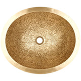 Linkasink - Oval Botanical - Vintage Brass