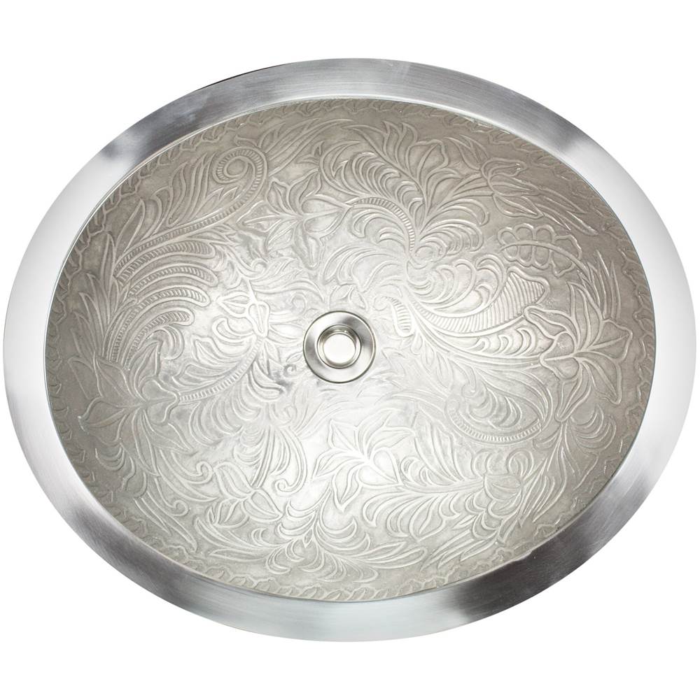 Linkasink - Oval Botanical - White Bronze