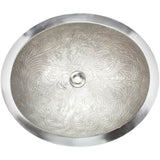 Linkasink - Oval Botanical - White Bronze